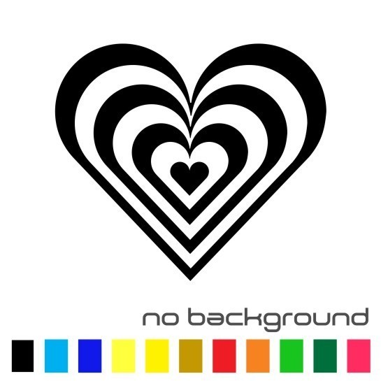 Heart Sticker Vinyl Decal - Love Car Truck Window Valentines Decor Art Cute
