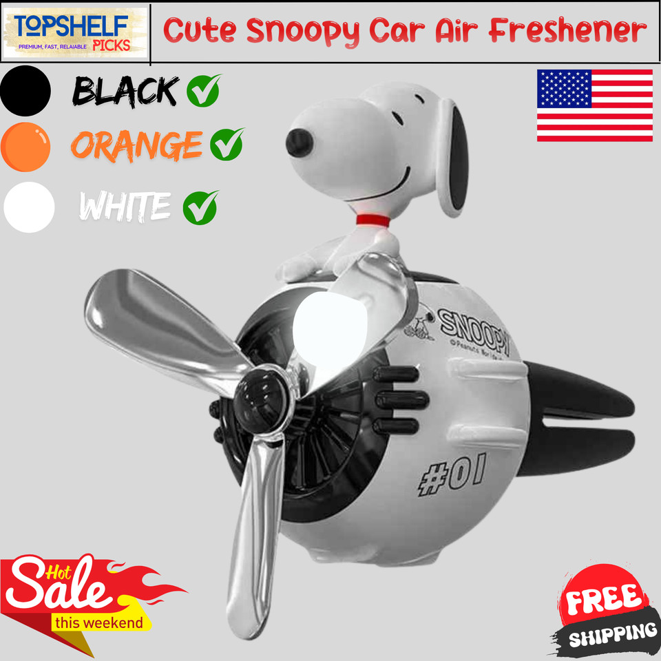 Cute Snoopy Car Air Freshener Clip Aromatherapy Outlet Perfume Decor USA NEW