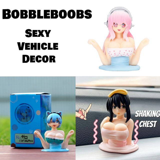 Shaking Chest Girls Car Dashboard Decorations Sexy Cute Bobbleboobs Car Decor