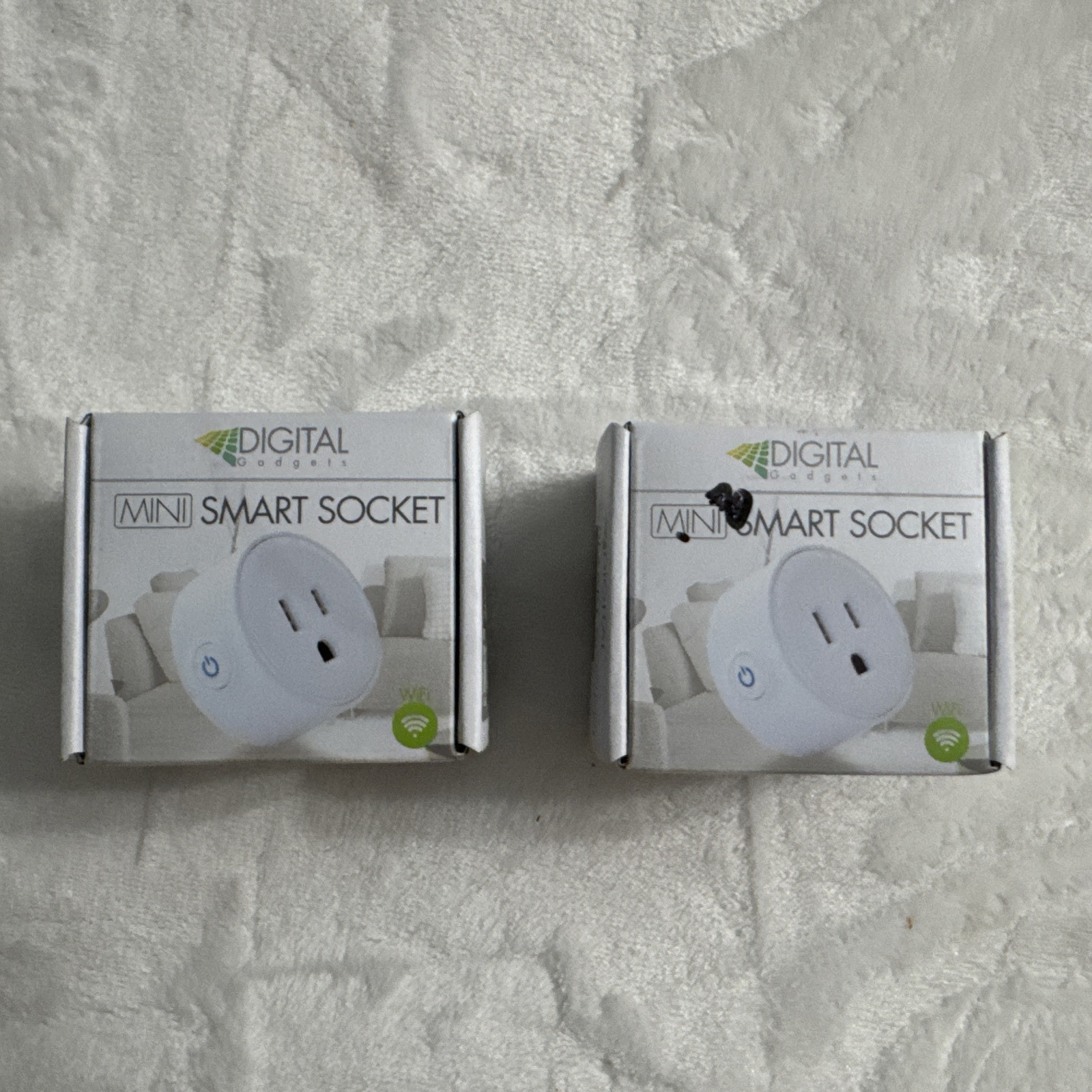 Digital Gadgets Wi-Fi Mini Smart Socket White NEW Google Home/Alexa compatible 