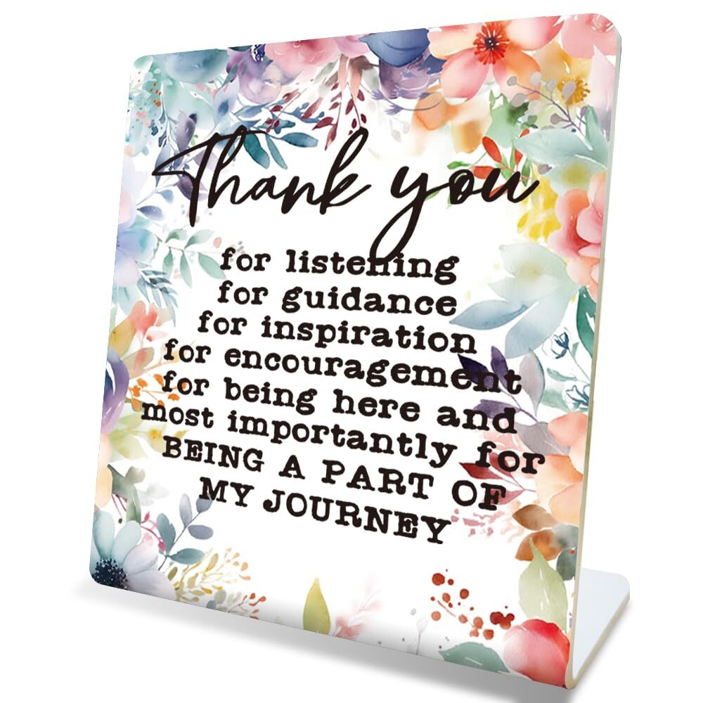 Thank You Desk Decor for Women Teacher Coworker Appreciation Gift for Office