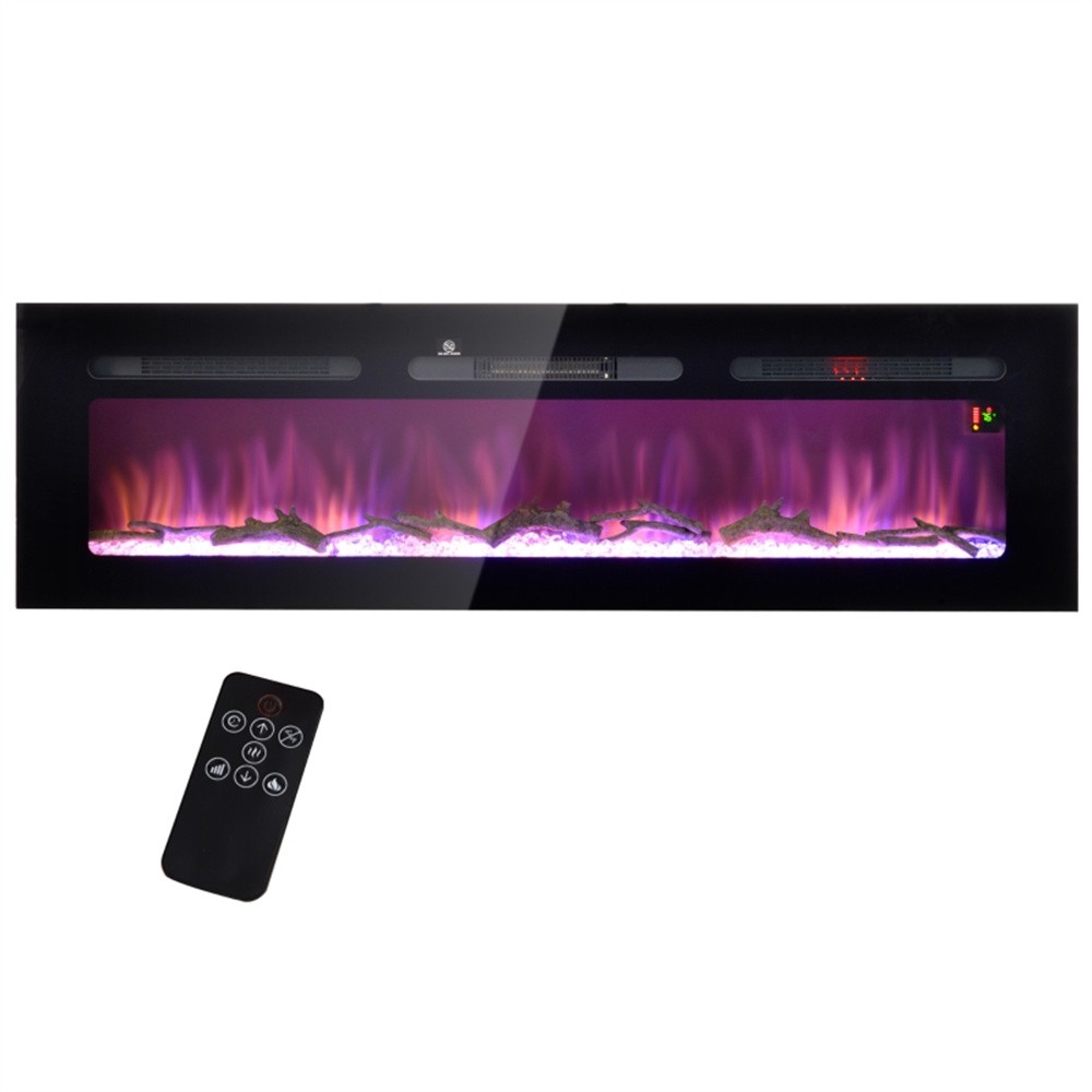Cozy Electric Fireplace Heater Indoor Home Warmth Adjustable Settings