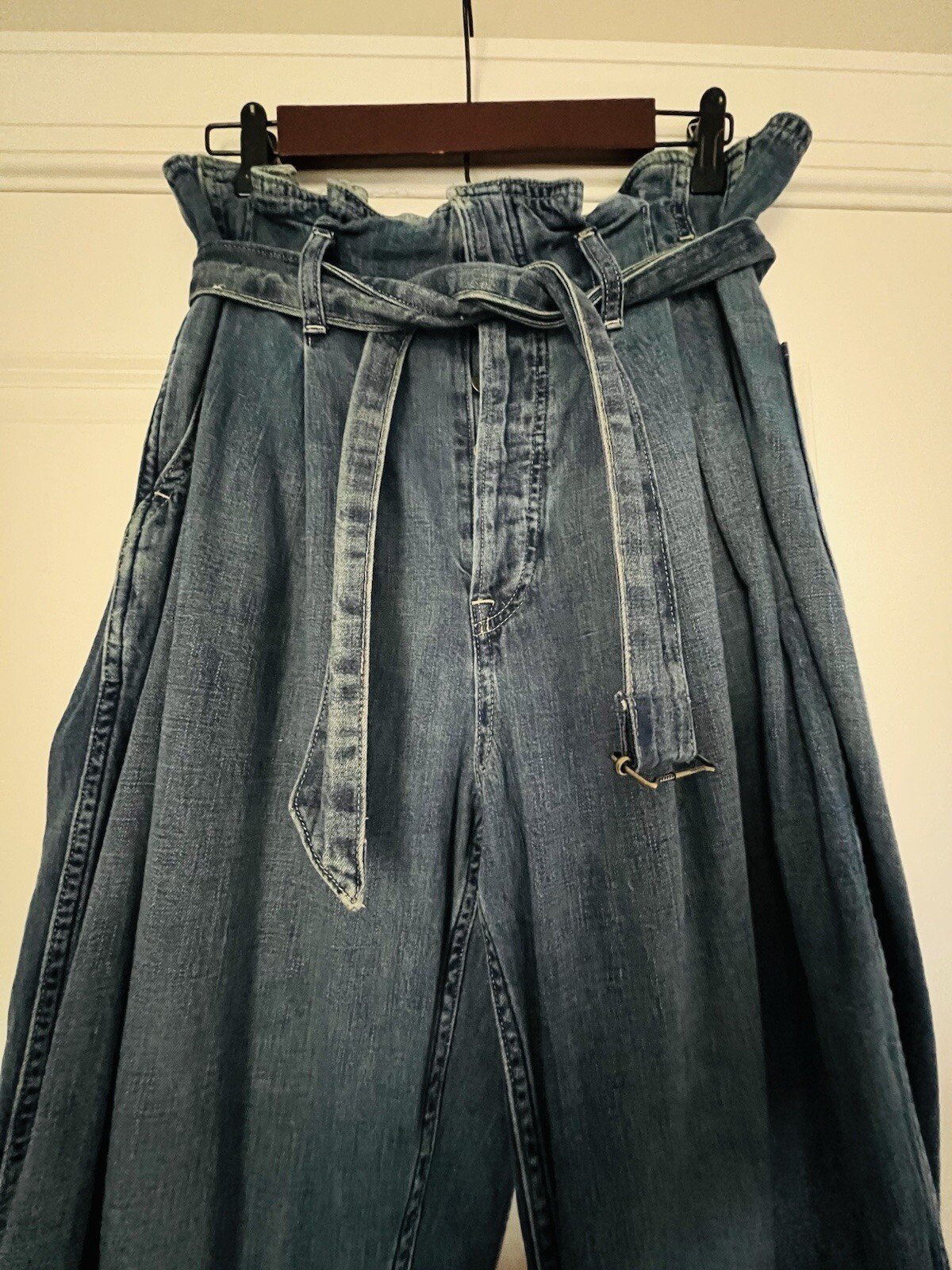Polo Ralph Lauren Women’s Slouchy Paperbag Waist Barrel Jeans Pants Sz 29 R
