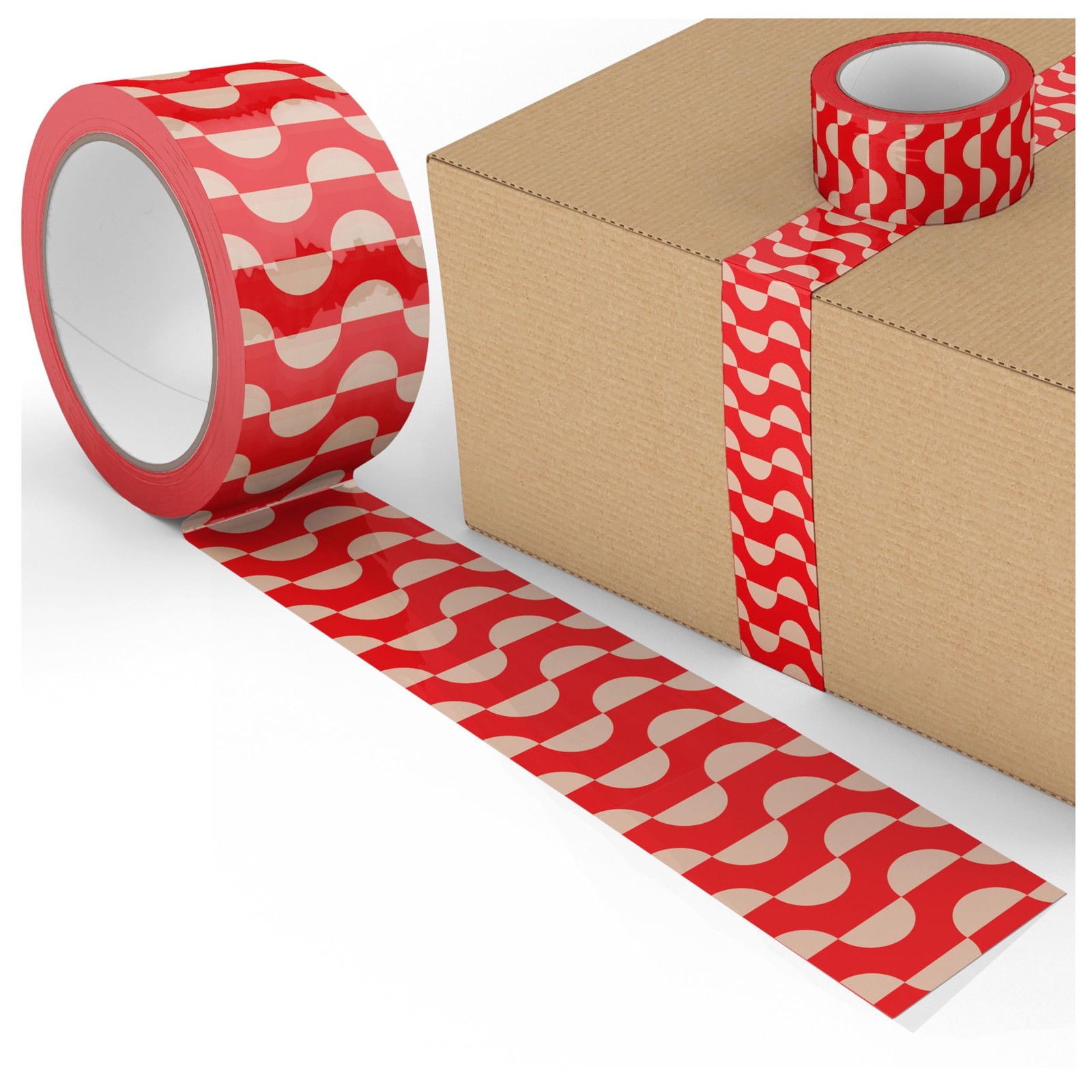 Printed Decorative Packing Tape for Small Business, Cute Designer Printed Pac...
