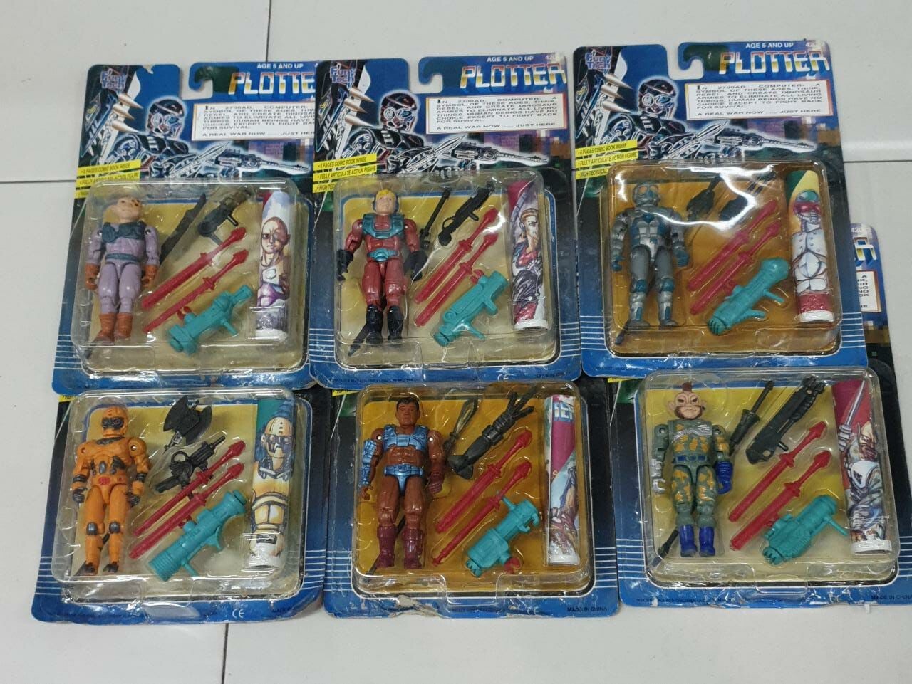 Very Rare 6 set PLOTTER FUN TECH 1980's Sealed MOC