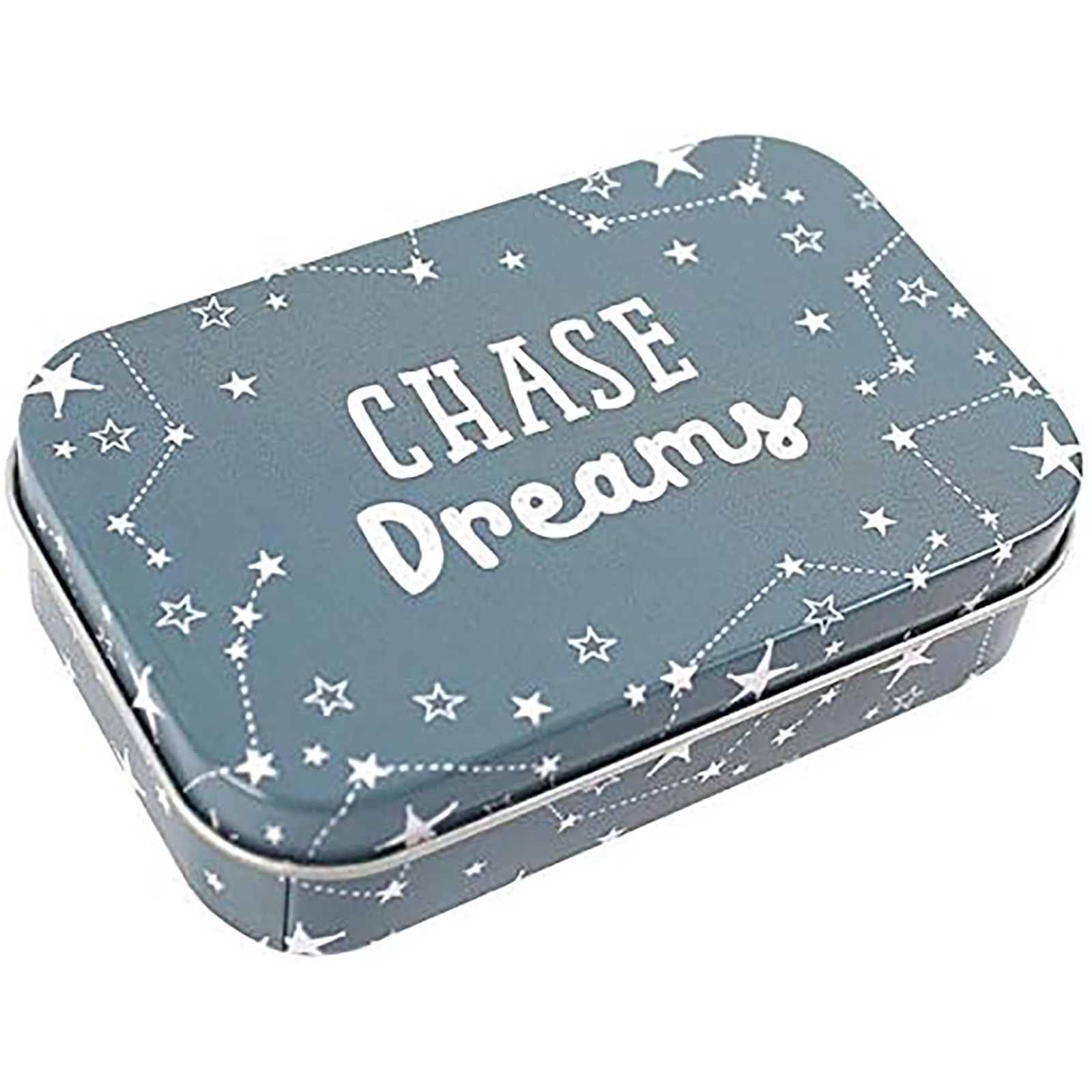 Chase Dreams Starry Metal Tin Compact Inspirational Home Decor