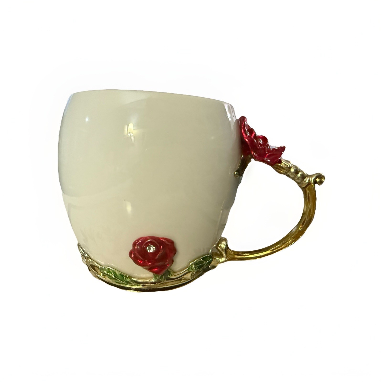 Ceramic Coffee Mug Female Rose Cup Water Cup Tea Cup Home Cup Gift 