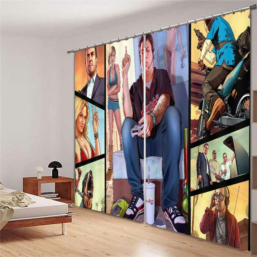 Cool Personal Gestures 3D Blockout Photo Print Curtain Fabric Curtains Window