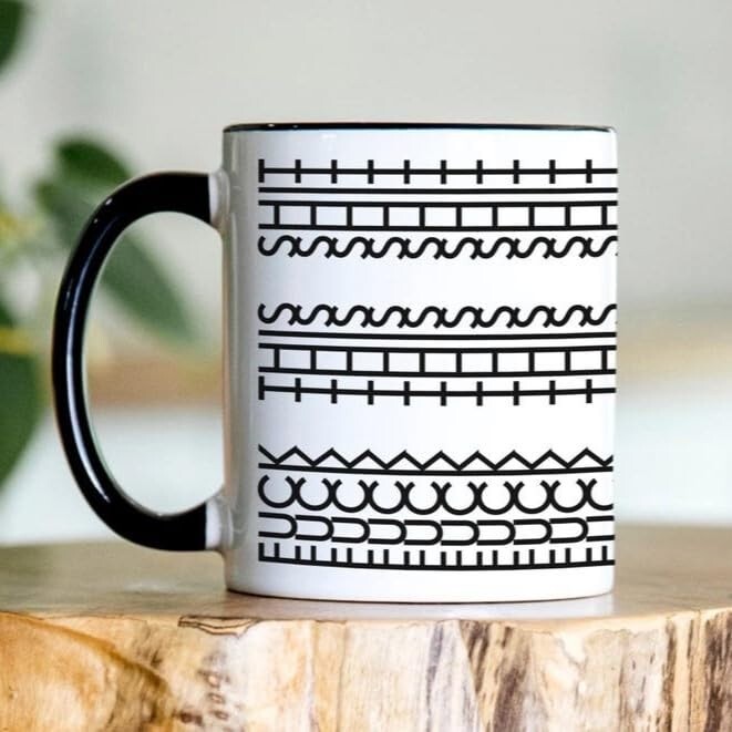 FÜck This Sh!t Hidden Swear Message Mug, Funny Gift For Friends