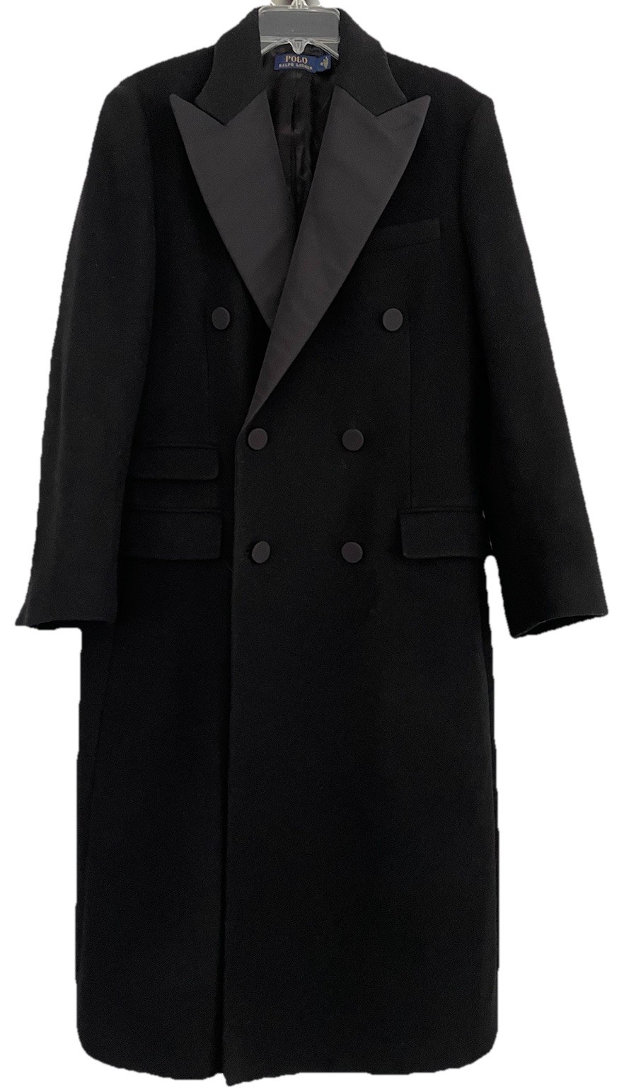 Polo Ralph Lauren Women’s Size 10 Double Breasted Tuxedo Coat Wool Blend