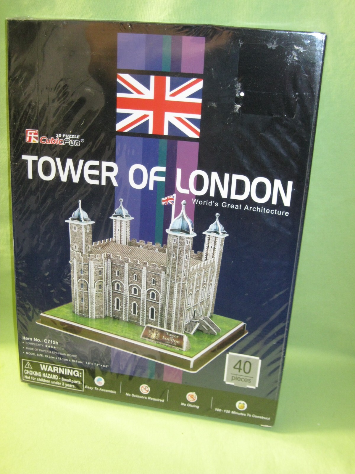 Item No. C715h Cubic Fun 3D PUZZLE World's Greatest Architecture TOWER OF LONDON