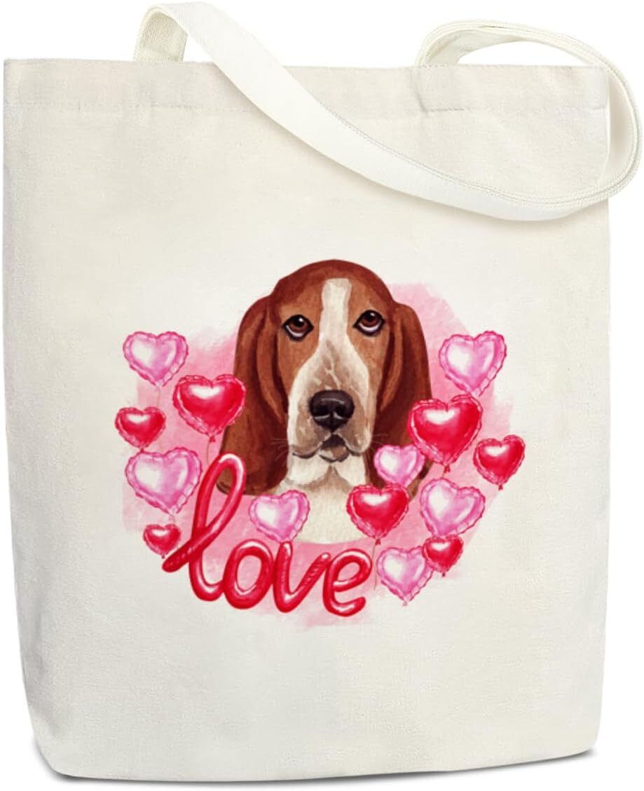 Dog Lover Inspirational Gifts Canvas Tote Bag for Women, Puppy Aesthetic... 