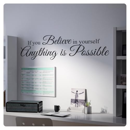 If You Believe Motivational Inspirational Wall Decal Sticker Quote Home Decor