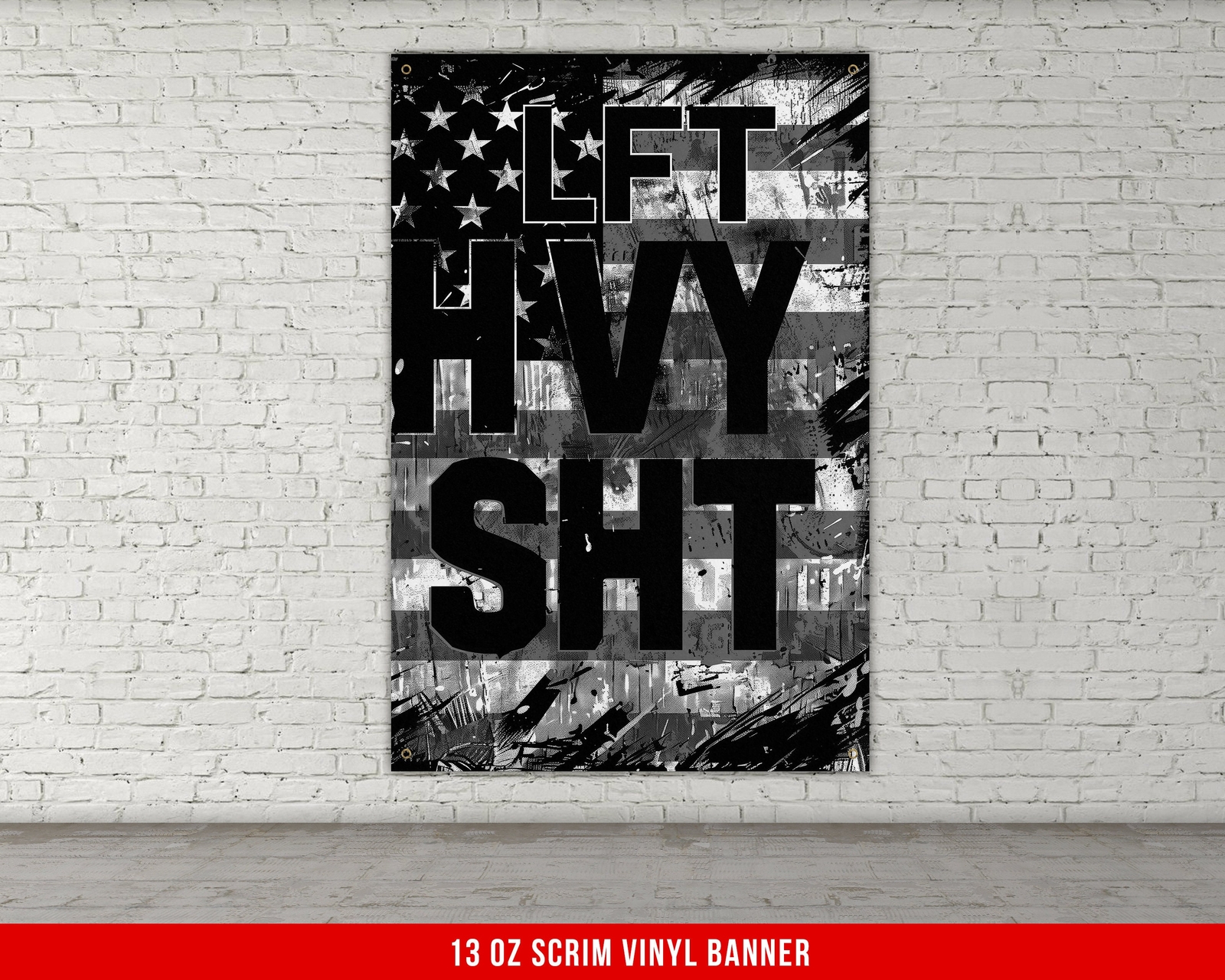 Home Gym Inspiration Banner - Large Quote Wall Art