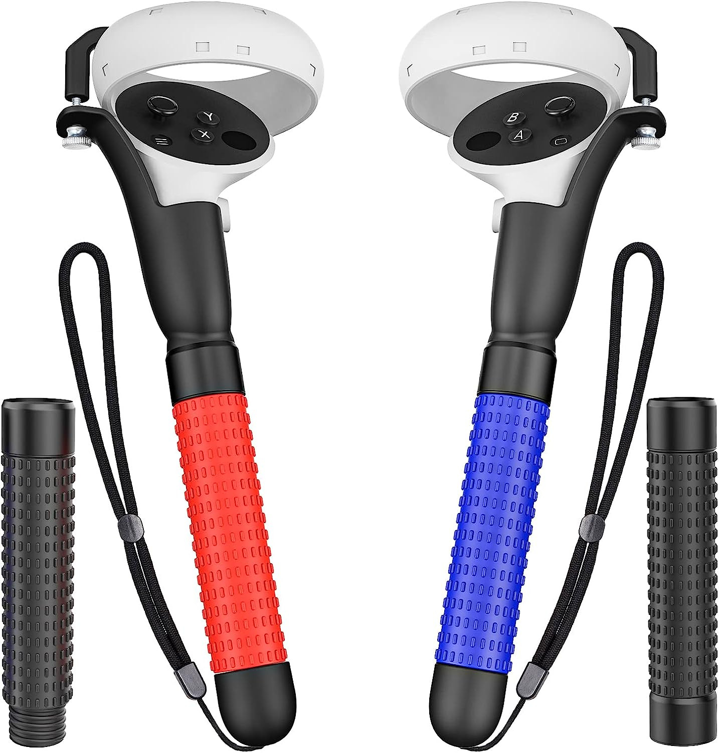 VR Game Handle Accessories for Quest 2 Controllers, Extension Grips for Playing 