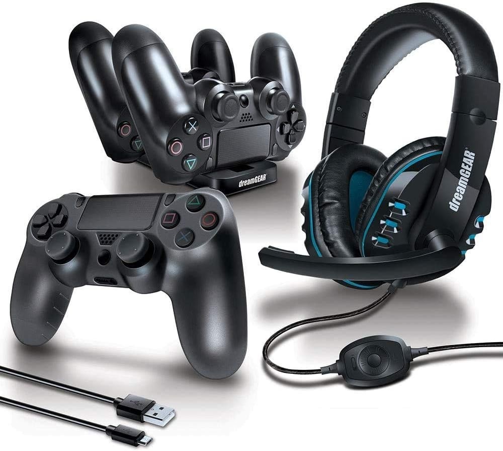 dreamGEAR Gamer's Kit 6 Piece Advanced Gaming Accessory Kit For PS4