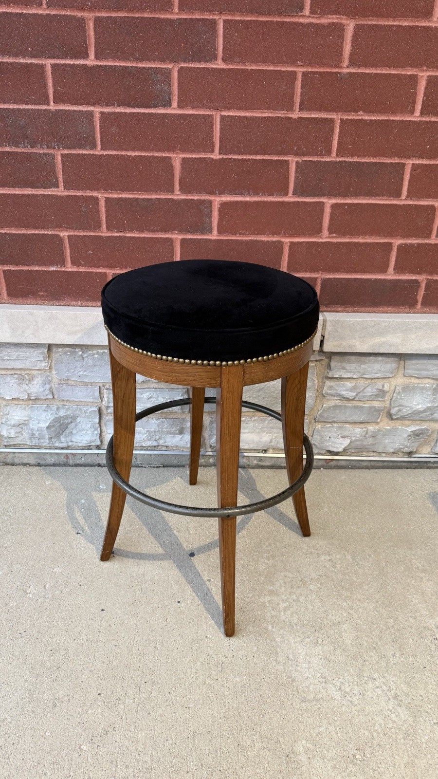 Swaim Designer Bar Stools – Natural Oak + Ultra-Suede – Trade Quality [Set of 4]