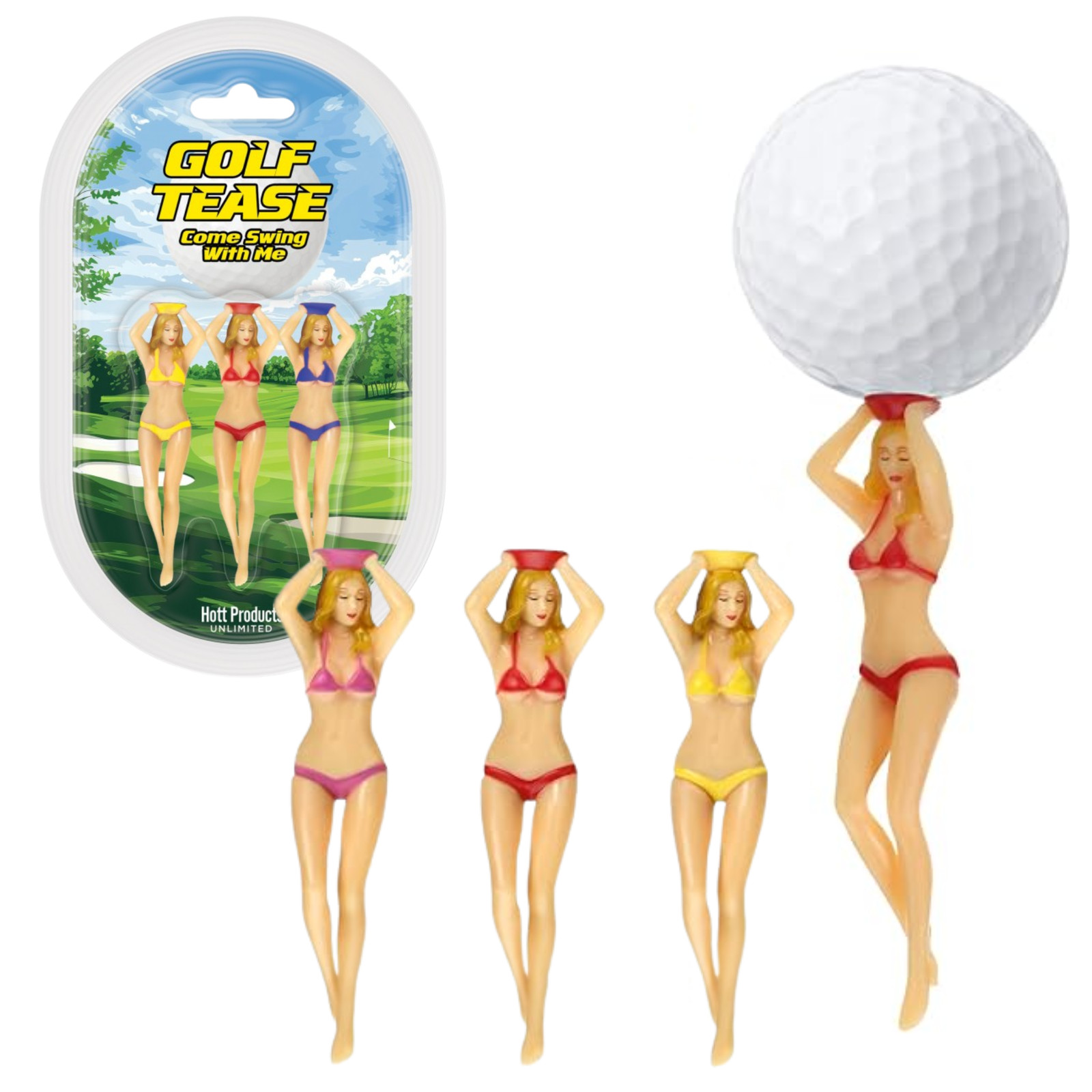 Playful Sexy Female Shaped Durable Golf Tees Fun Humor Novelty Item Gift Idea 
