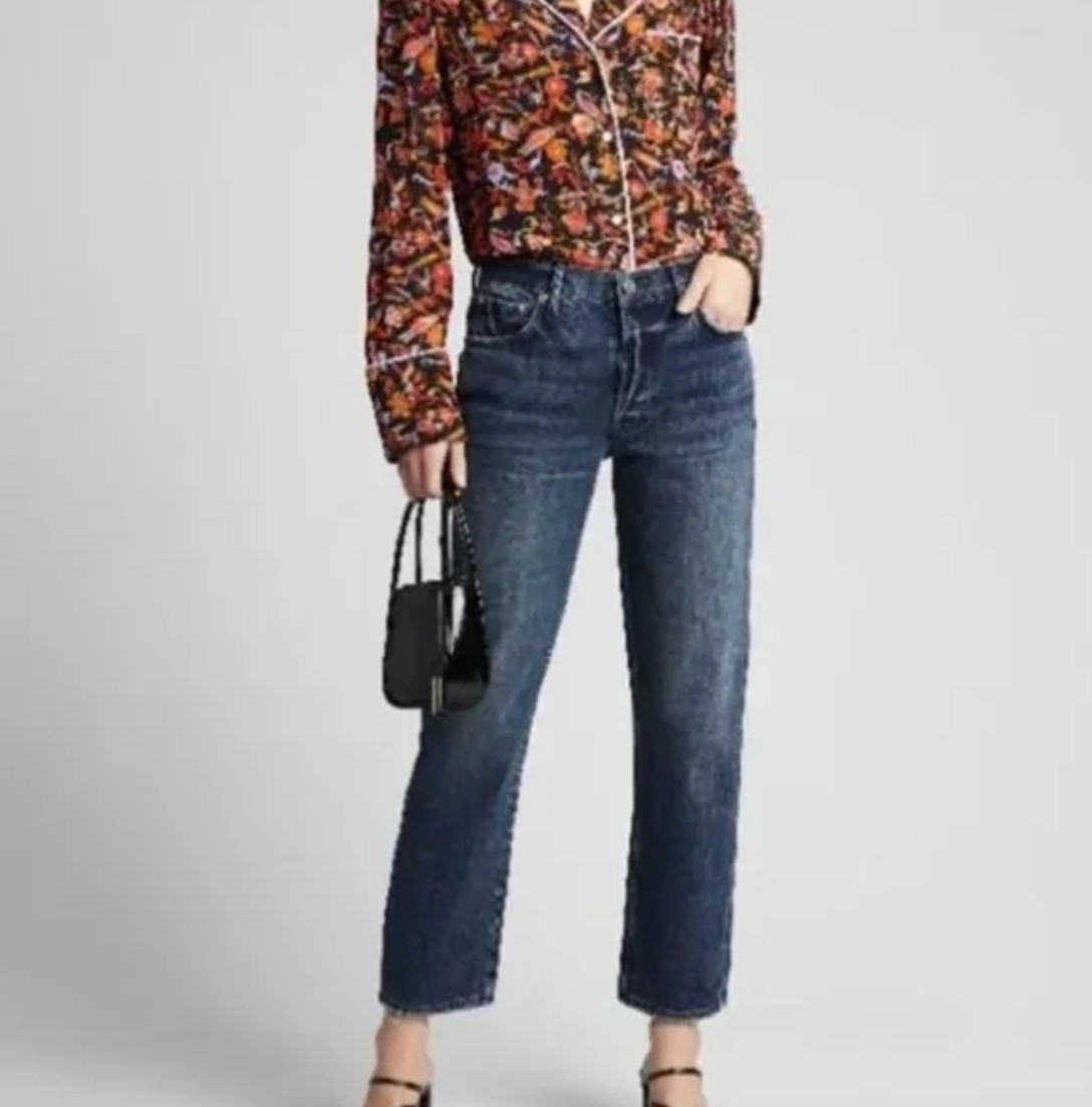 GRLFRND Jeans Helena Straight Leg in Evening Star size 25
