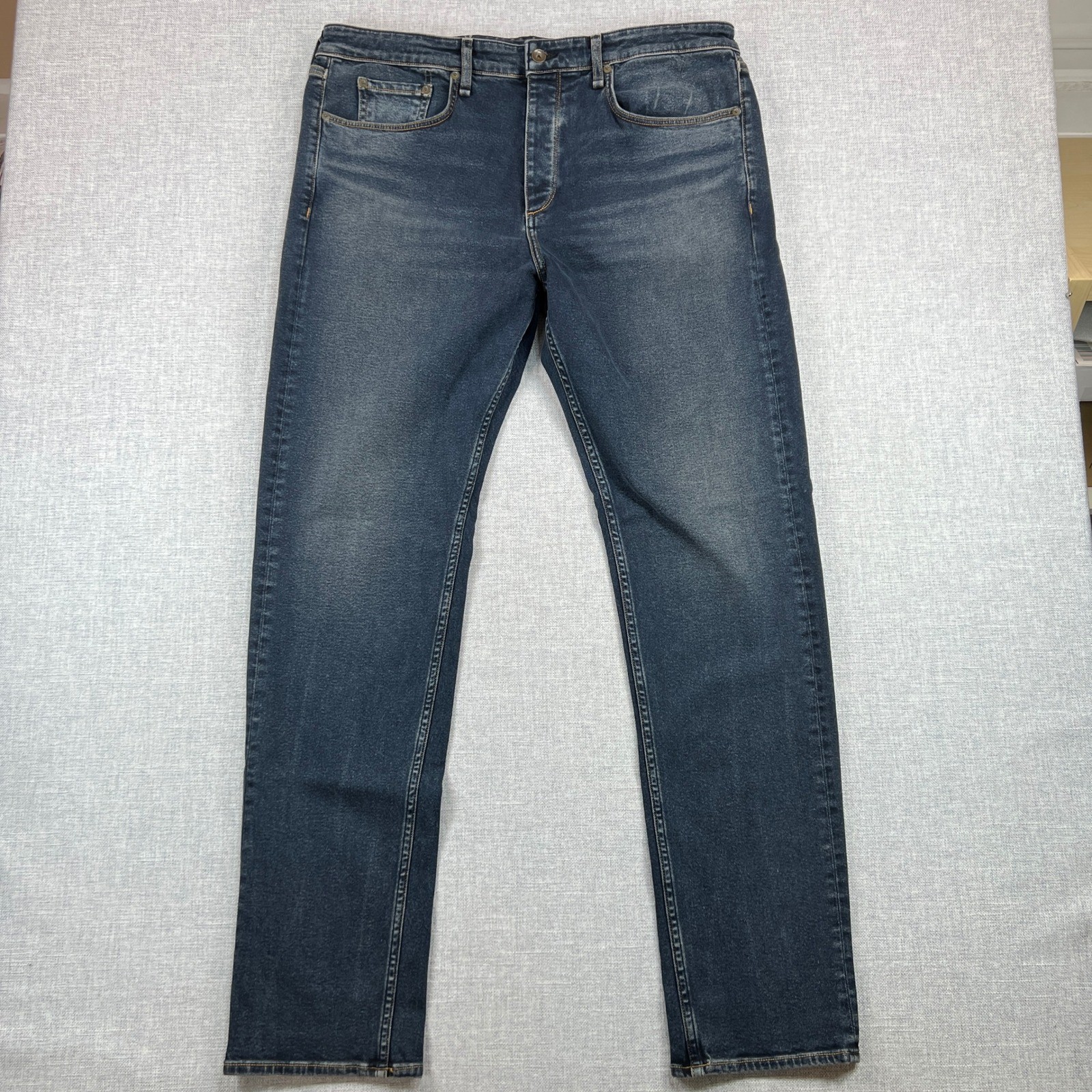 Rag & Bone Fit 2 Slim Mens Jeans Size 38x33 Scout Wash Denim Cotton Blend Dark