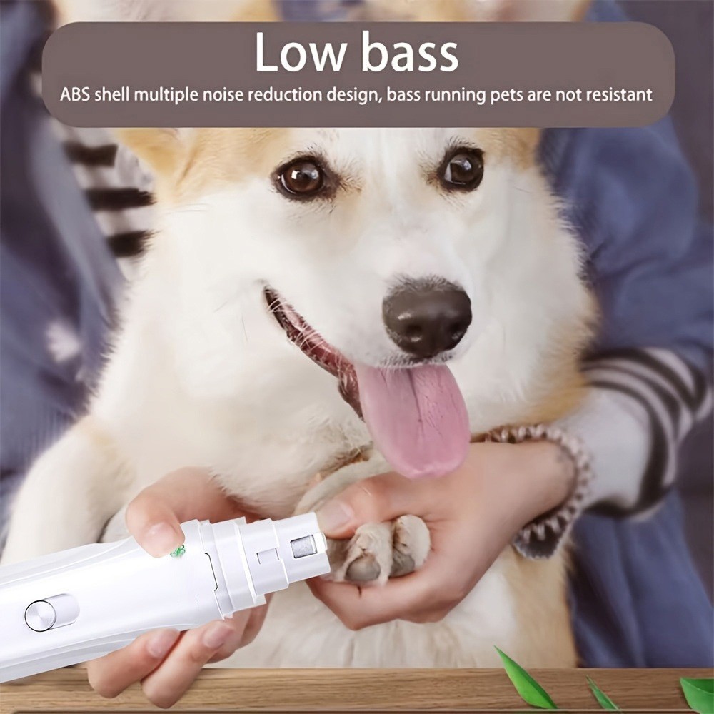 High Quality Cute Break-resistant Lovely USB Rechargeable Quiet Pet Nail Grinder