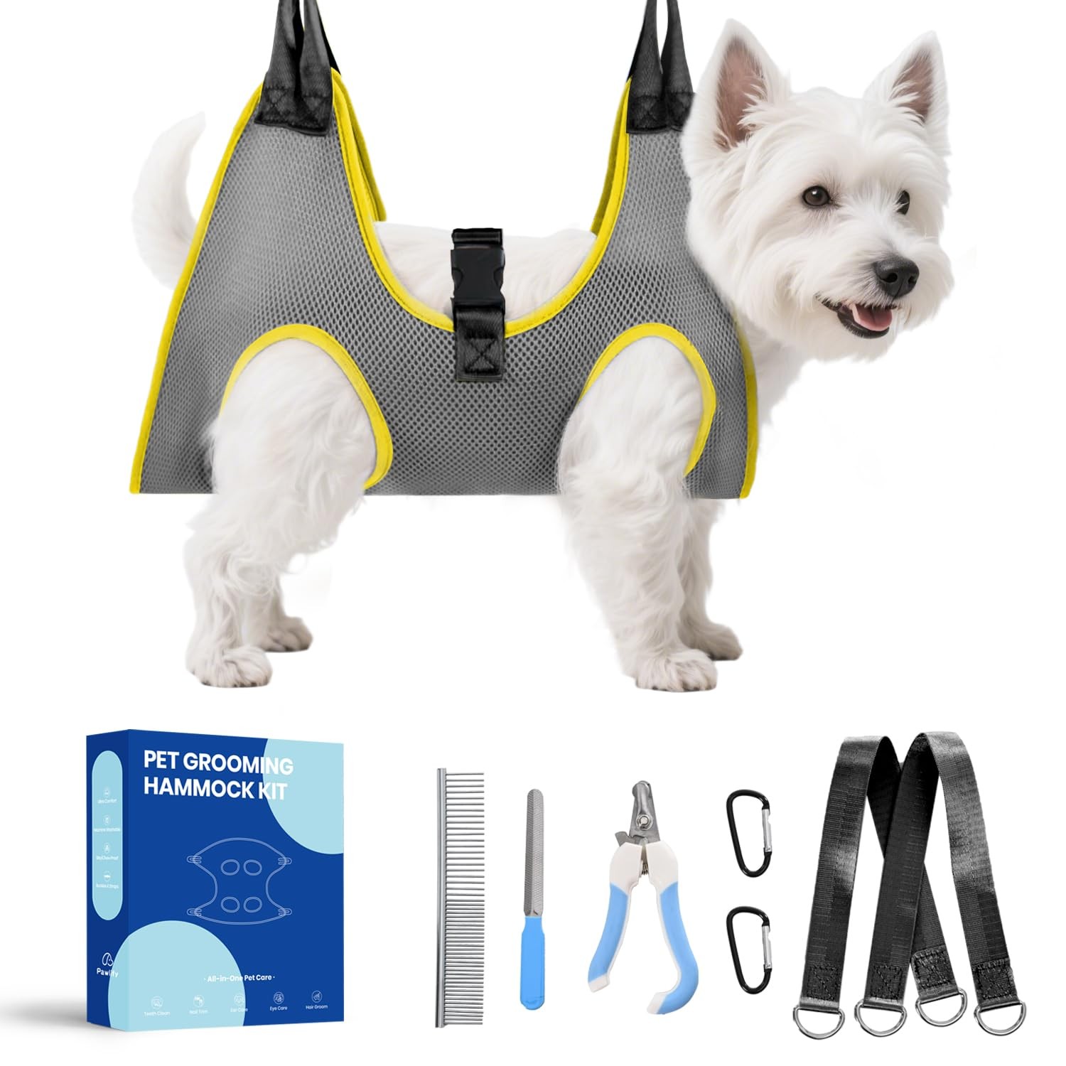 Dog Grooming Hammock Comfy Cat Dog Hammock for Nail Trim Cute Dogs Grooming H...