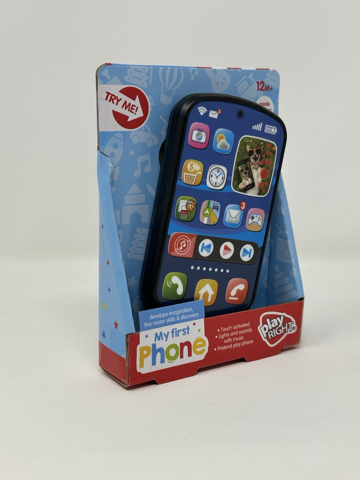 NEW Play Right My First Phone Cell Smart Toy for Toddlers Kids Ages 12+M