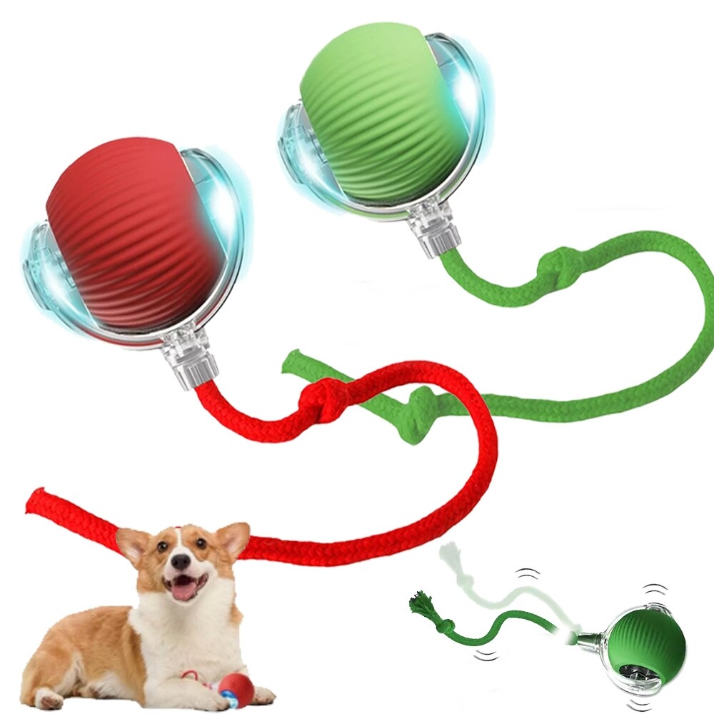 Cat Dog Toy Game Automatic Rolling Ball Smart Electric Pet Self-moving Kitten US