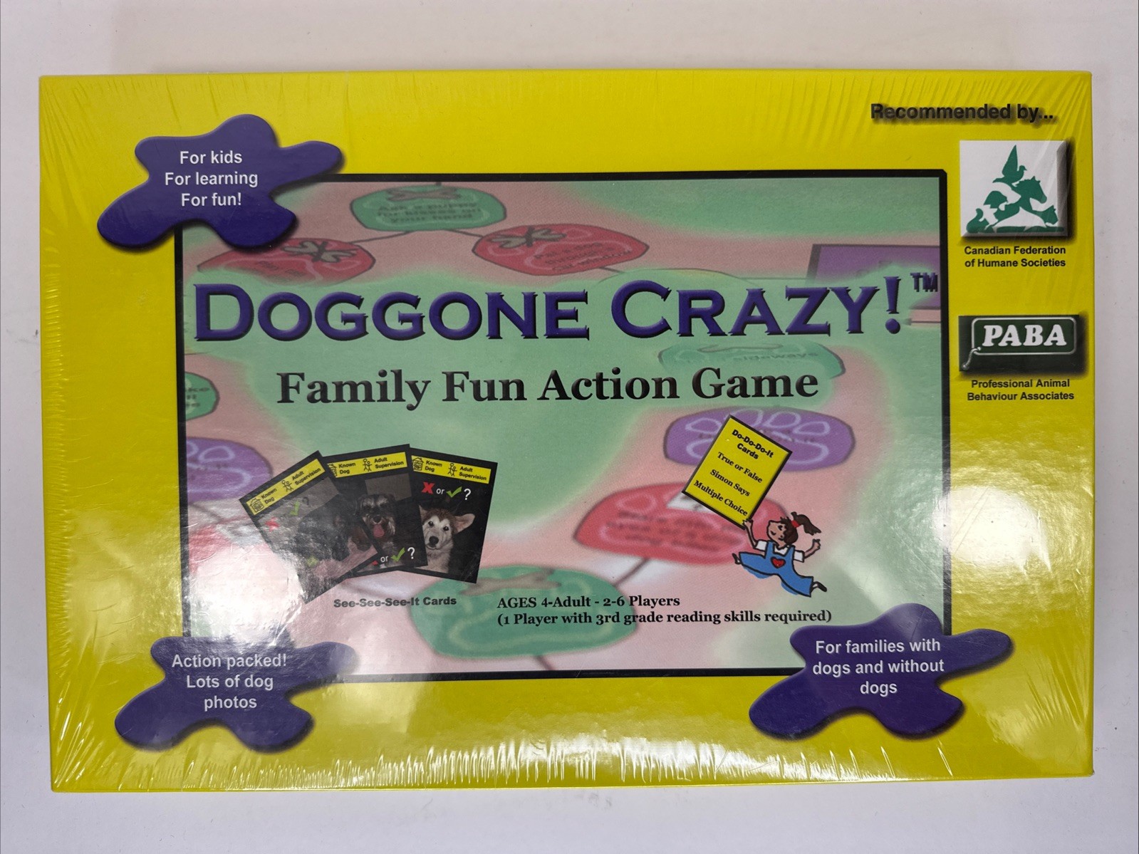 NEW DOGGONE CRAZY! Interactive Dog Board Game Educational For Kids Teach Safety