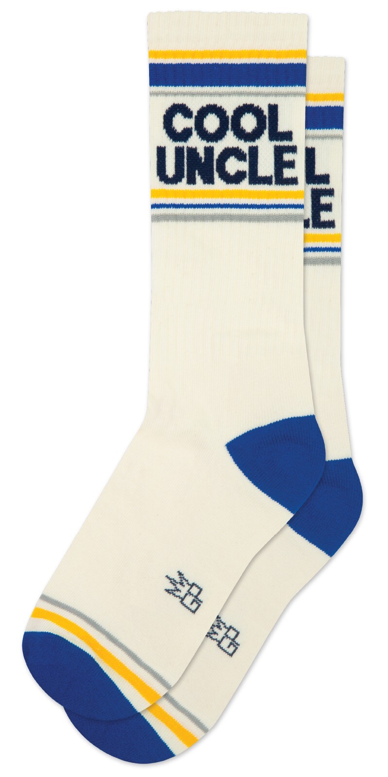 COOL UNCLE Socks by Gumball Poodle Ribbed Gym Crew Socks Novelty Statement Socks