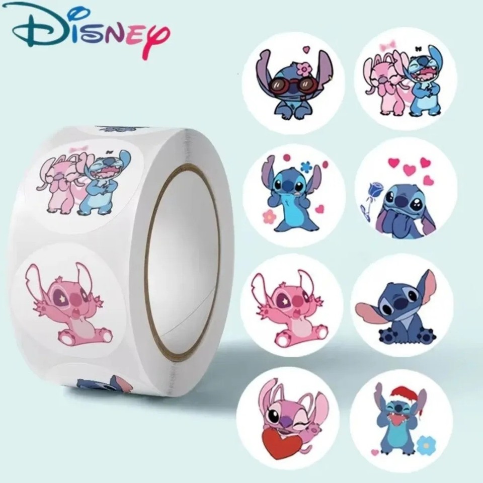 500PCS Cute Cartoon Stickers Roll Kawaii Kids DIY Label Party Gift Seal Decals