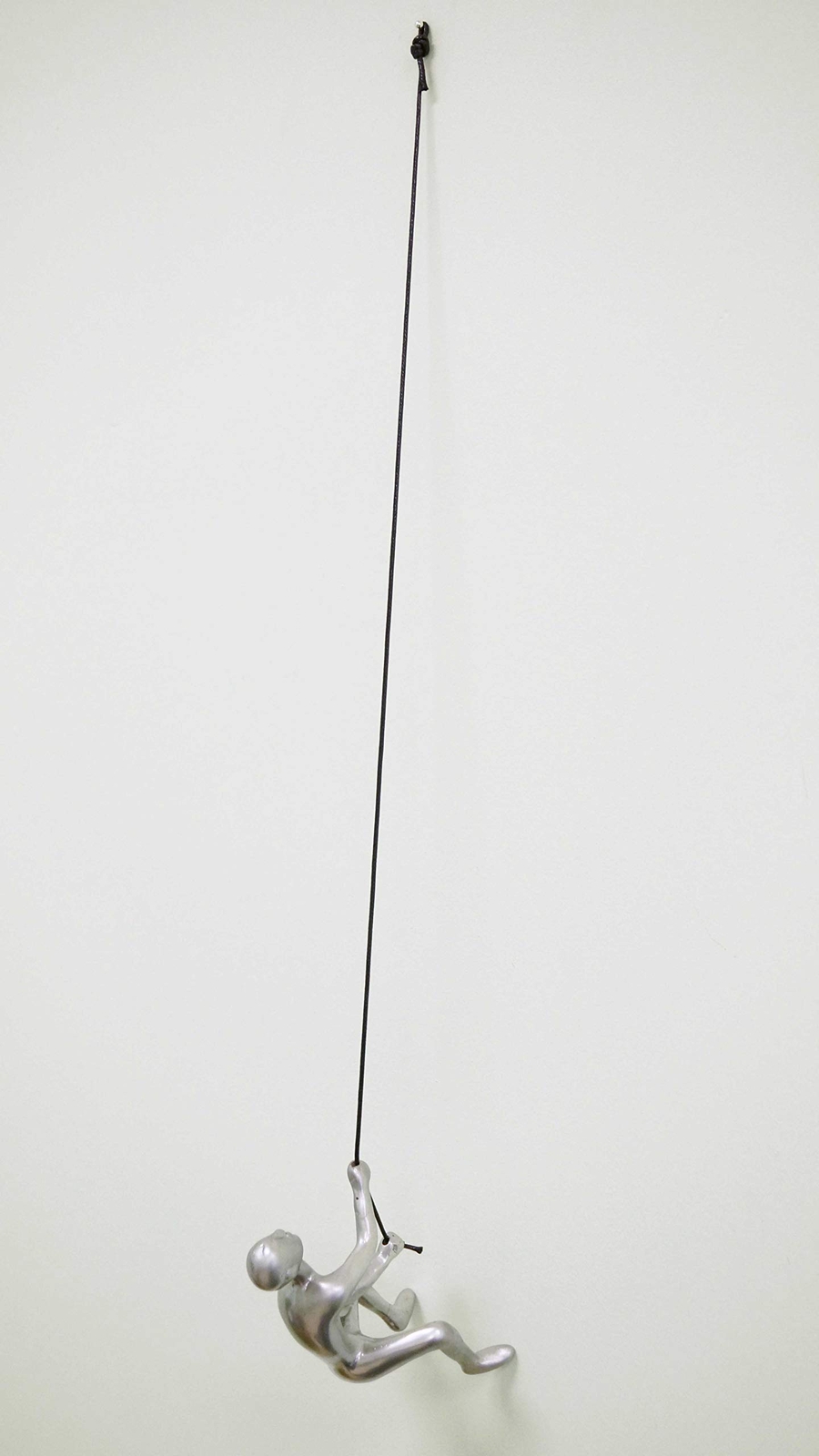 6 Silver Unique Climbing Man With Rope Wall Art