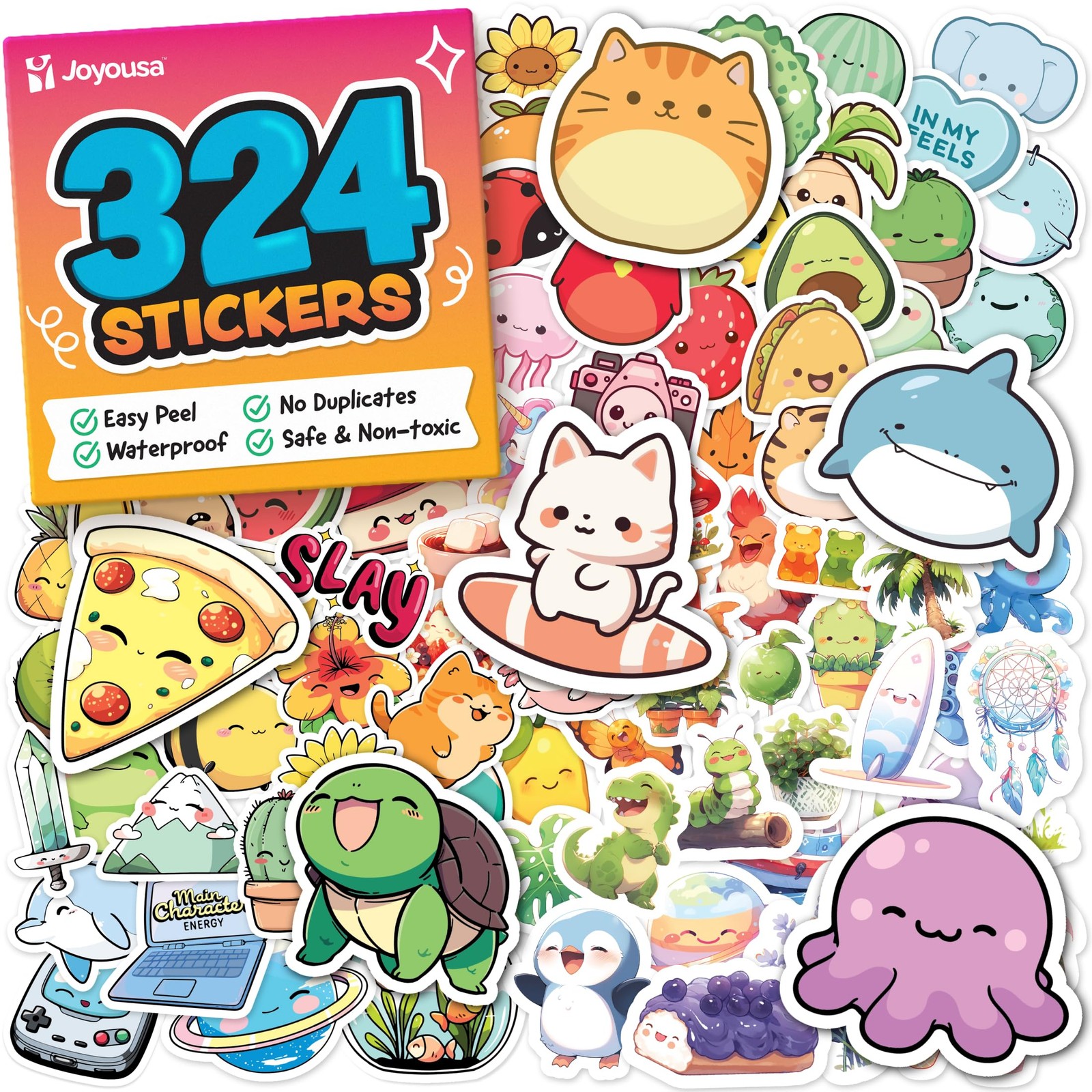 Cute Stickers for Kids - Kawaii Stickers for Kids Classroom Decor, Water Bott...
