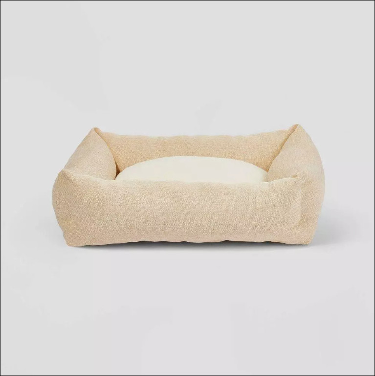 Cuddler Dog Bed - Medium Tan - Super Soft! by Boots & Barkley