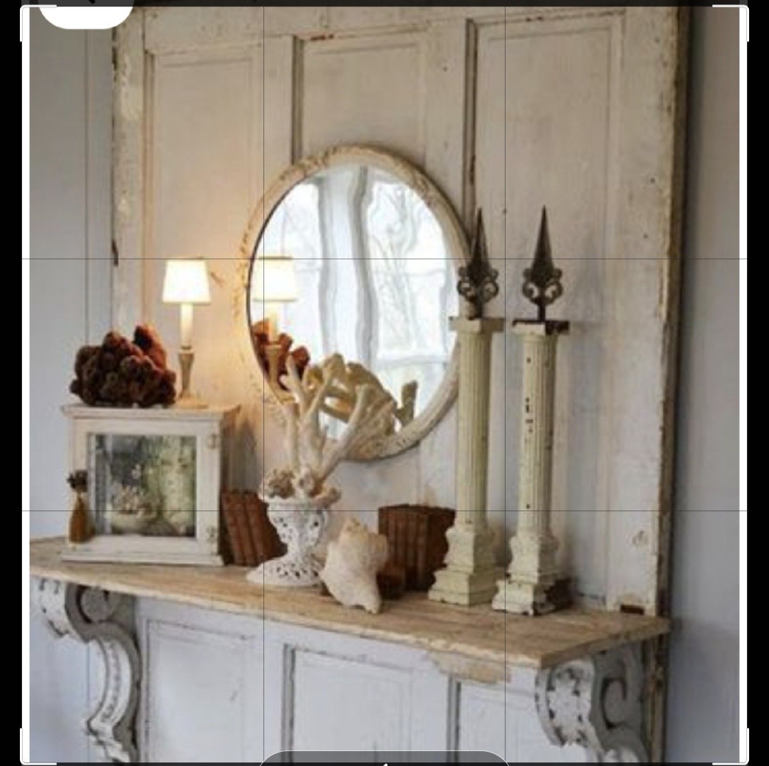 Set Of 2 Shabby Chic Wooden Corbels Decorative Accents Interior Design Supports 