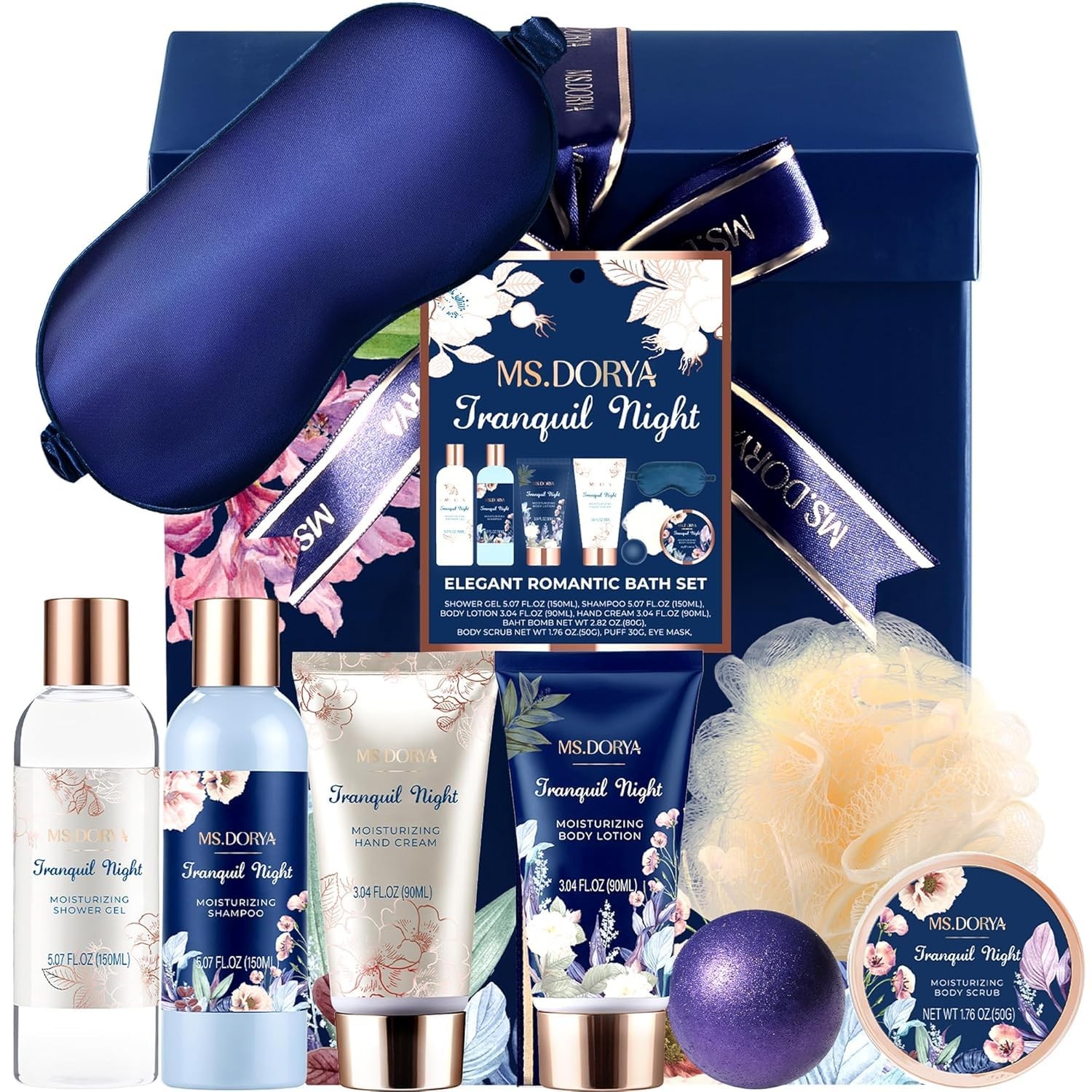 Birthday Gifts for Women Mom Wife Unique Spa Gift Baskets for Women 8 Pcs Sel...