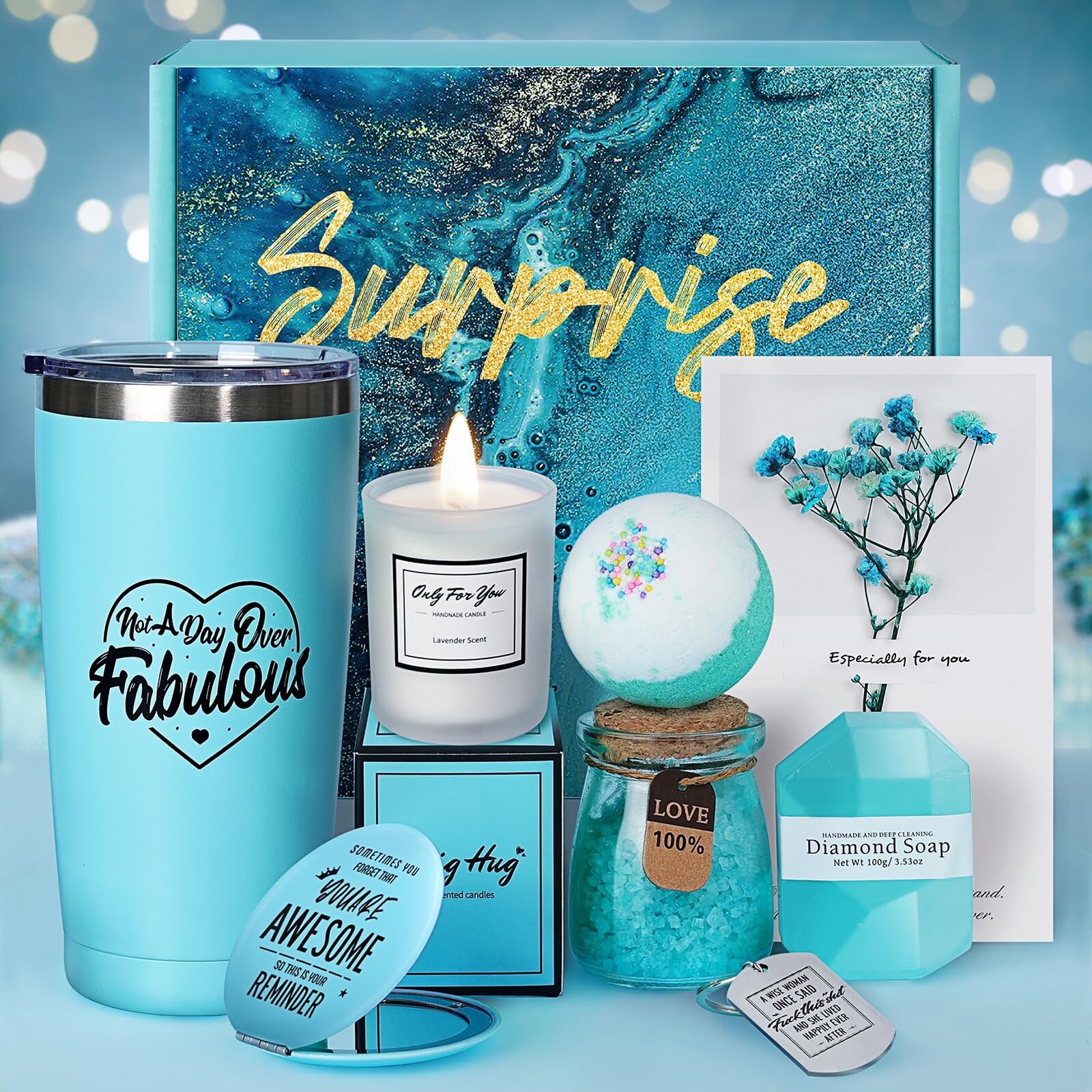 Birthday Gifts for Women,Relaxing Spa Gift Basket Set,Unique Gift Idea For Women