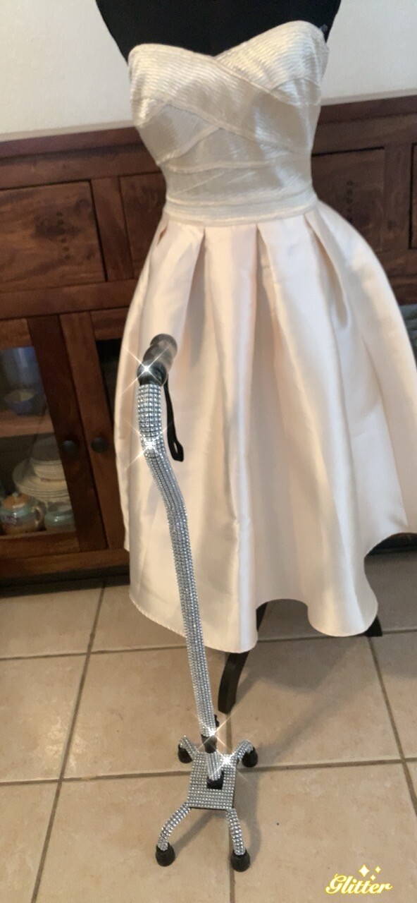 Silver Faux Rhinestone Quad Cane. Diamanté, Sparkly, Unique gift. Sturdy & glam