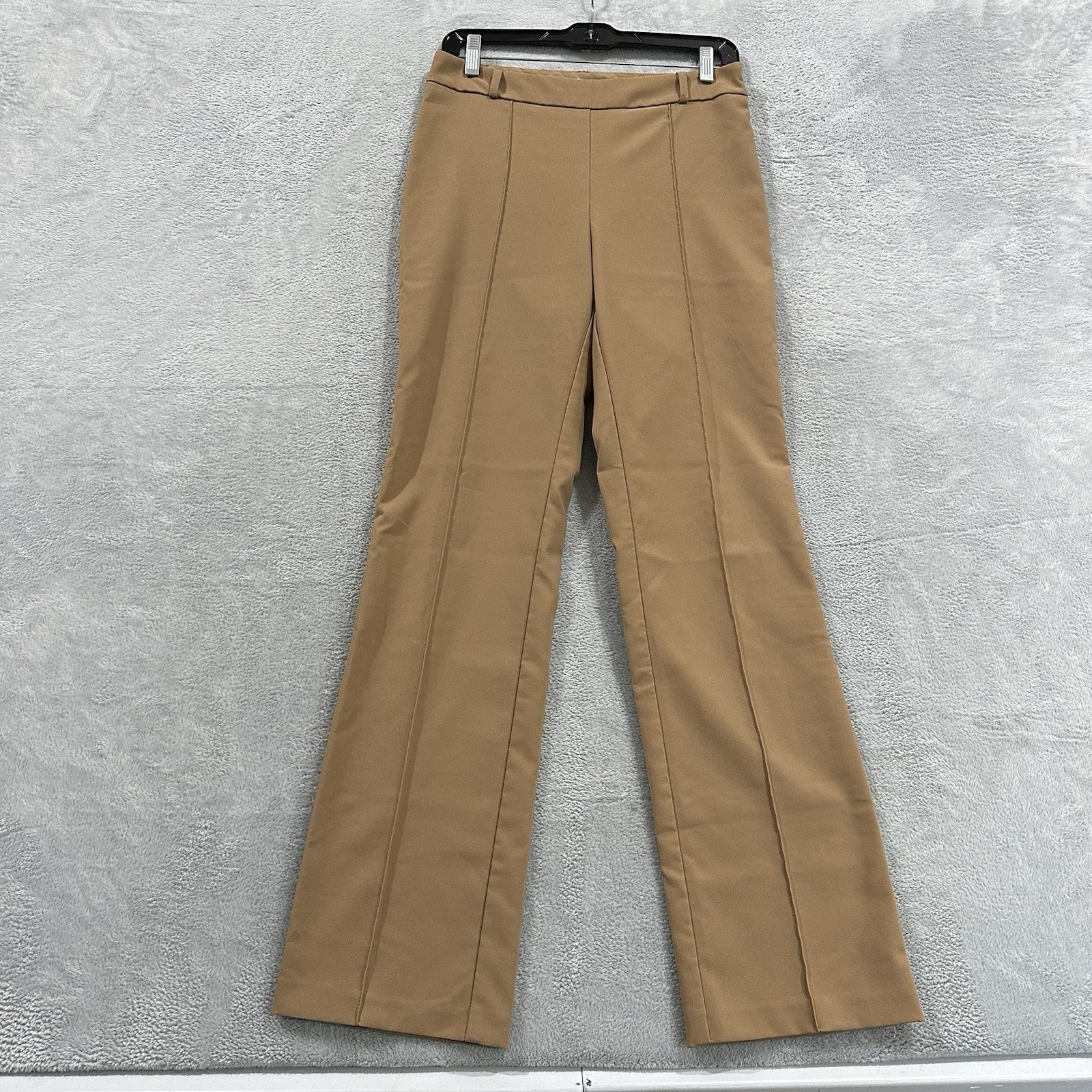 Rinascimento Italy Made Dress Straight Pants Women S Brown Formal Elegant