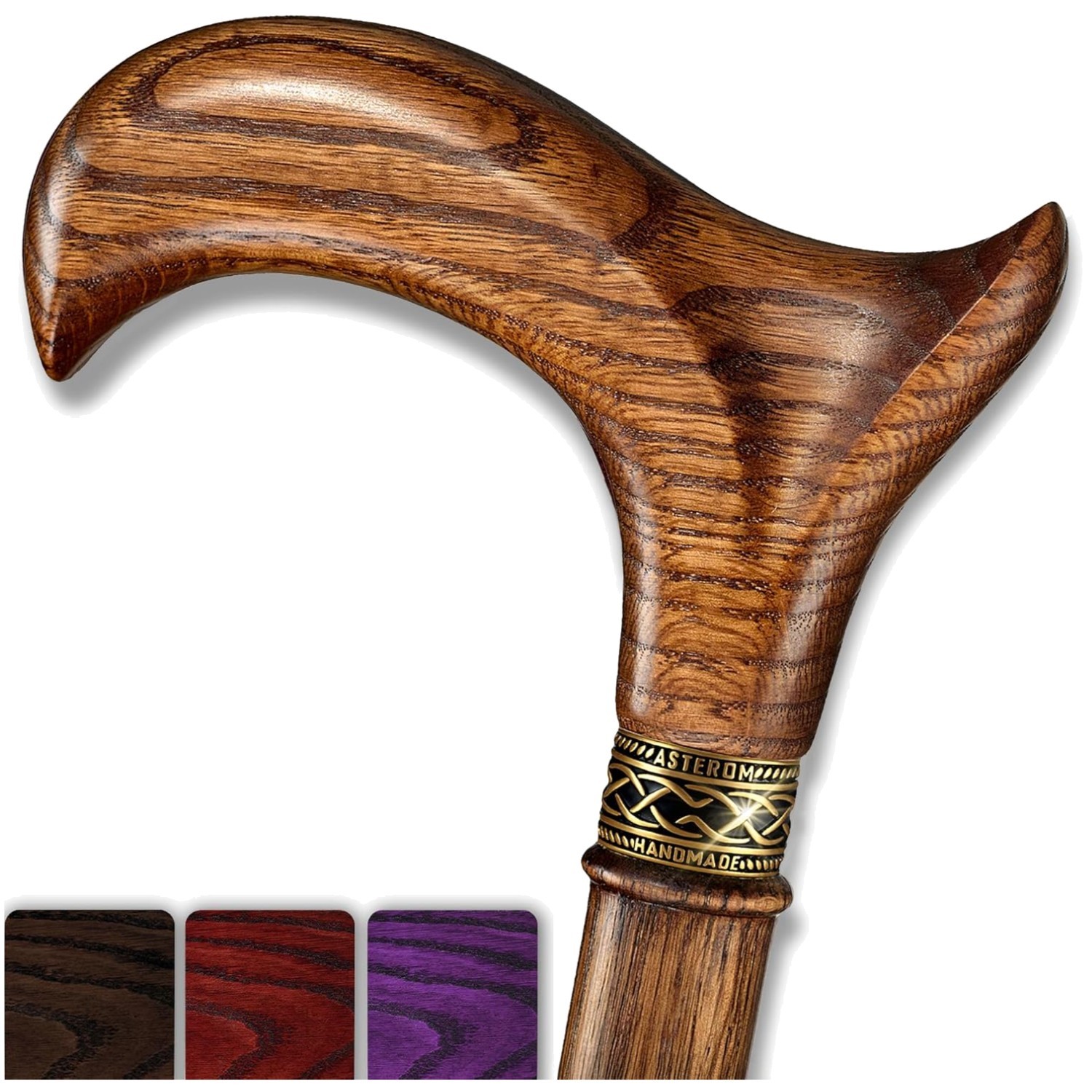 Comfortable 36" Walking Cane with Ergonomic Derby Handle - Unique Gift Idea