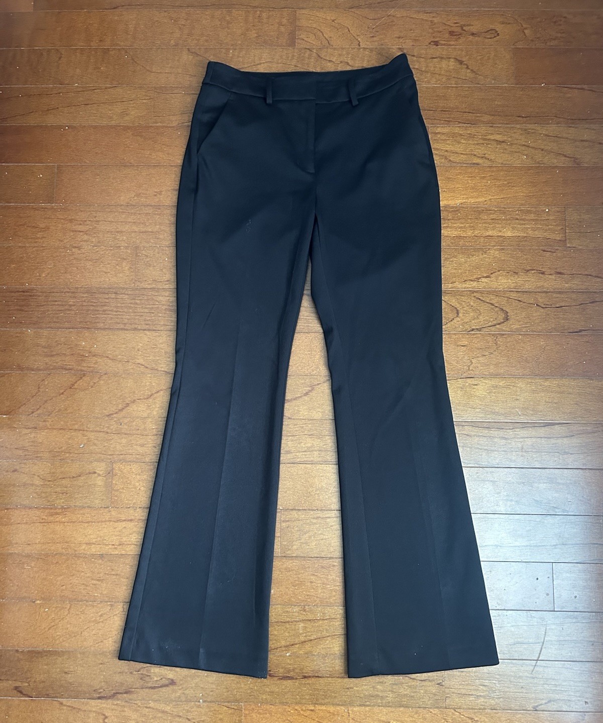 Simply Vera Wang Dress Flare Pants Women 6 Black Formal Elegant Office 30X31