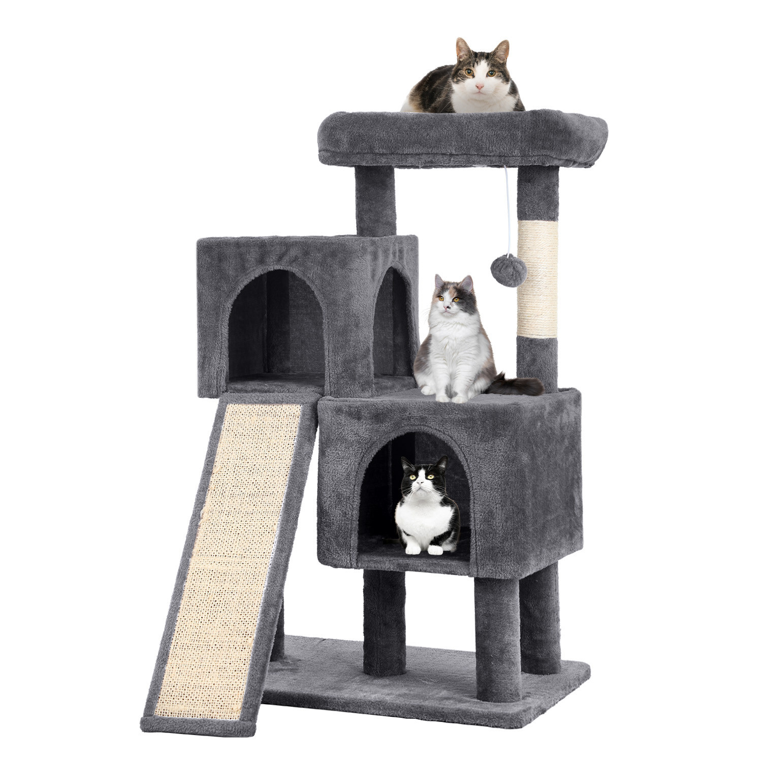 Cat Tree for Indoor Cats 36 Inches Cat Tower Multi-Level Indoor Cat Play Condo
