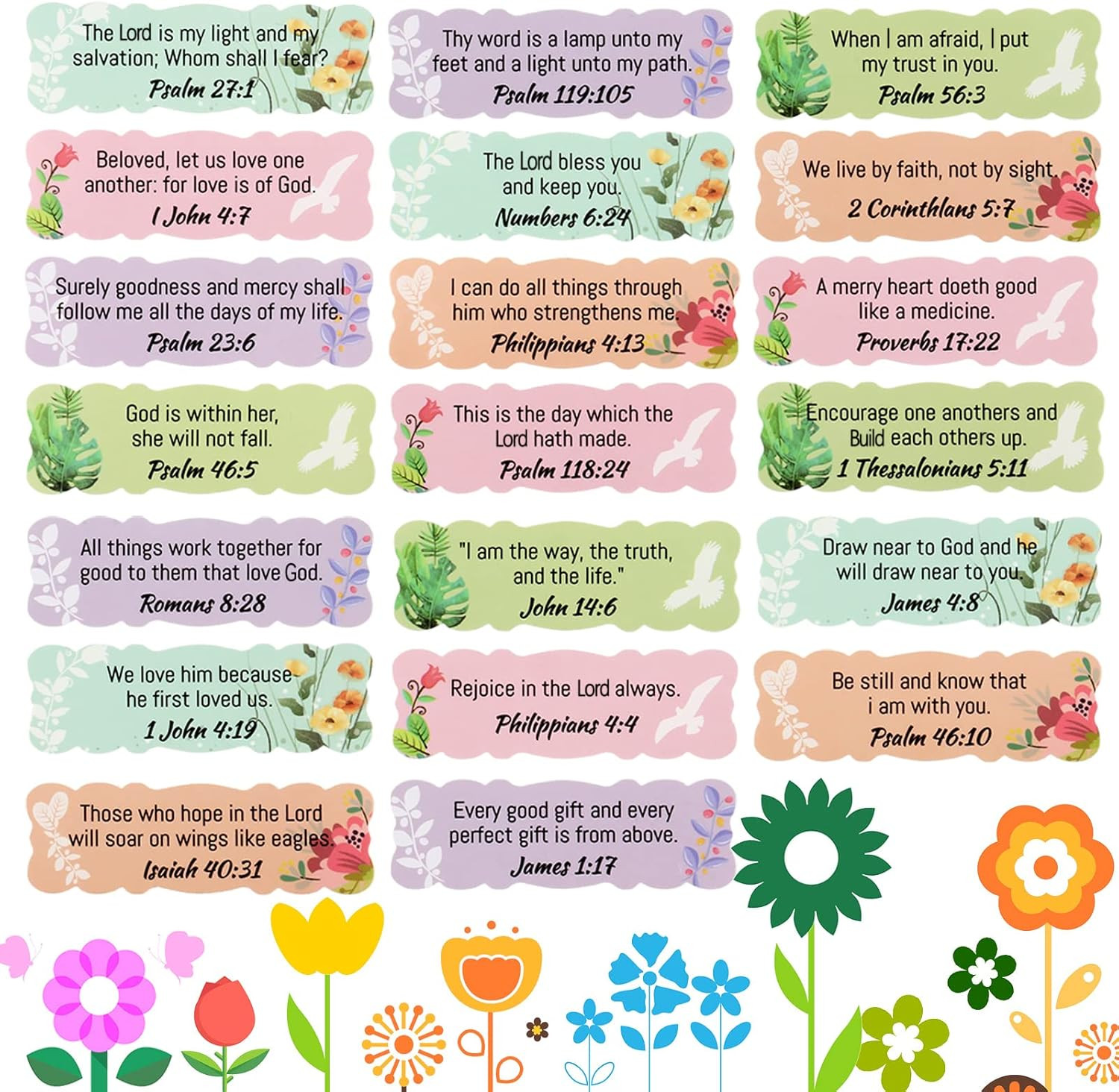 200 Inspirational Bible Verse Stickers for Decoration and Gifts