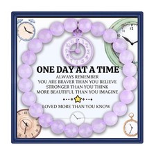 Clock Inspirational Birthday Gifts for Women Unique Gifts Natural Stone Beaded B