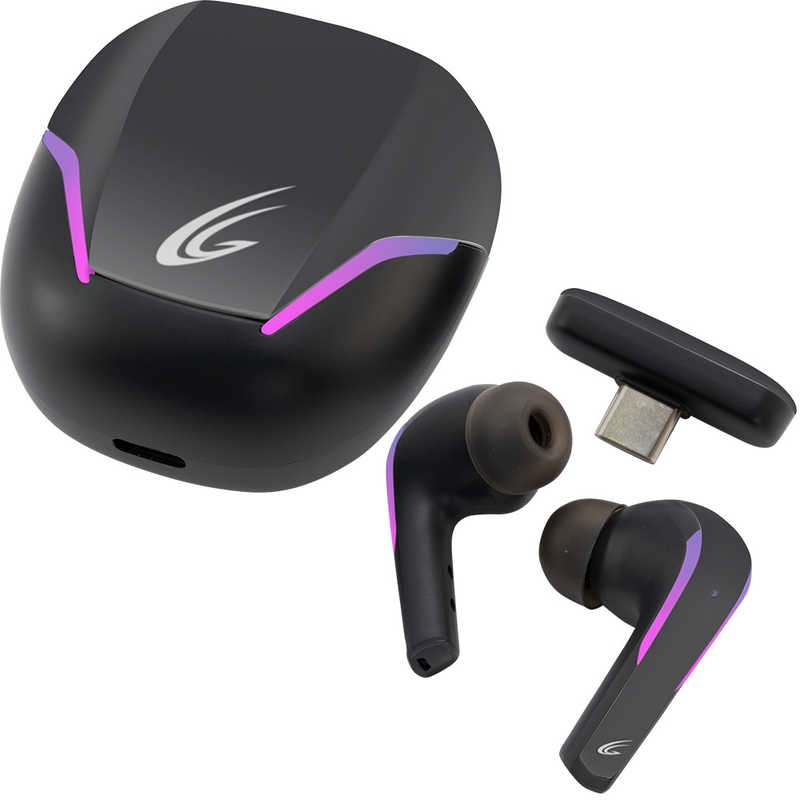 Cyber Gadget Wireless Gaming Earphones for SWITCH PS5 Black BK CY-GMWEPS2