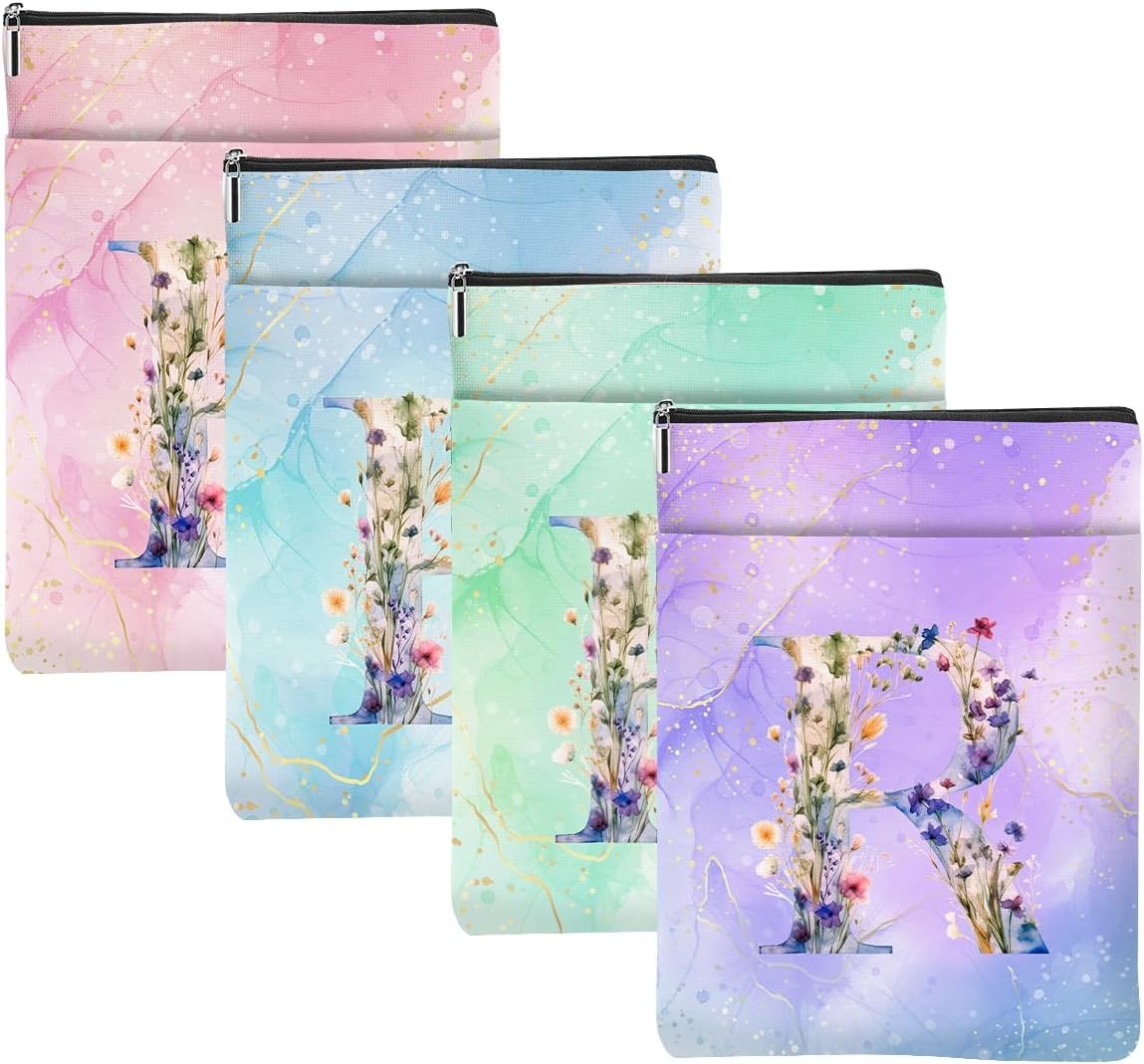 4Pcs Initial R Monogrammed Personalized Gifts for Women Books Initialr 1076 