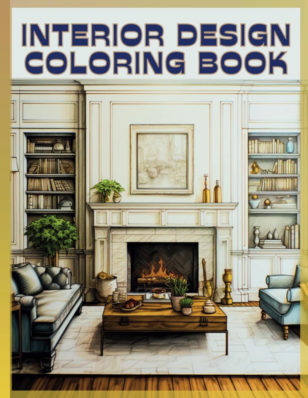 Sj Publishers Interior Design Coloring Book (Paperback)