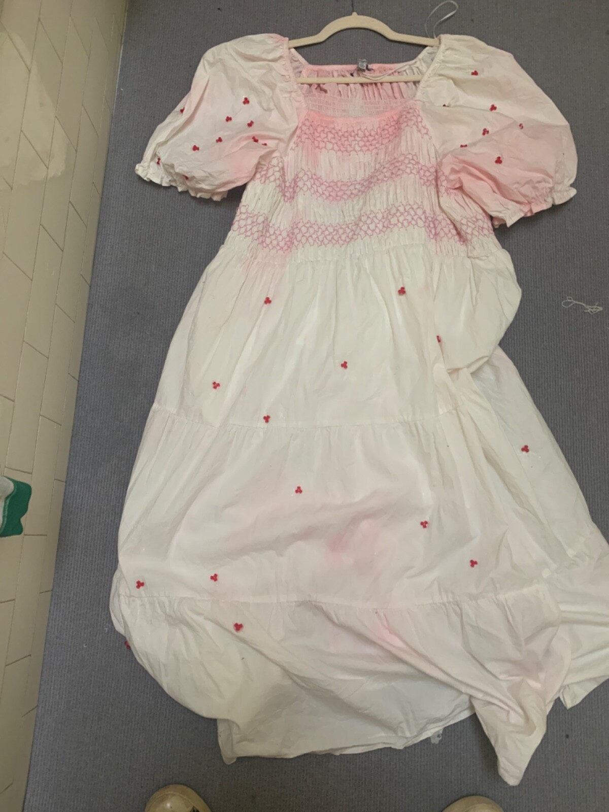 polagram dress with custom alterations