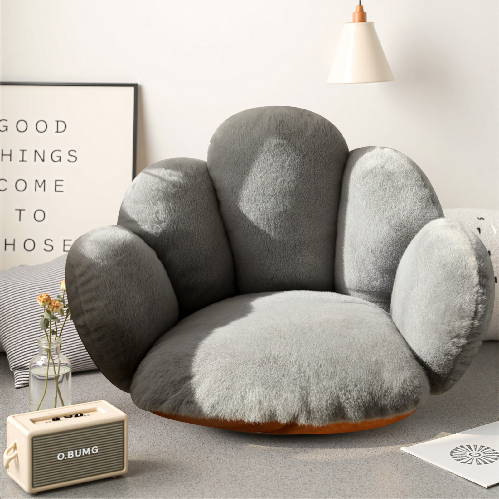 Cute Window Seat Cushion Comfy Half Surrounded Chair Pad Non-Slip for Seat Decor