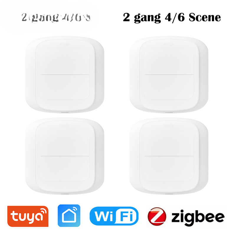 WiFi Push Button Switch Smart Home Remote Controller Automation Scenario Switch
